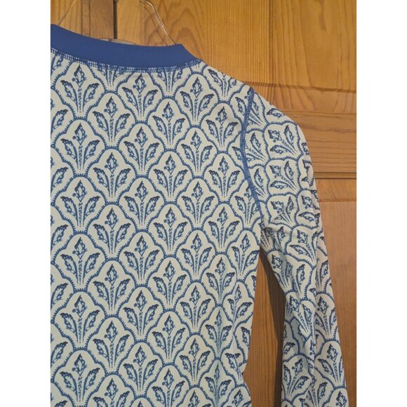 Cabana Life Girls Rash Guard Size 10 Swim Shirt Blue Embroidered Long Sleeve - Picture 11 of 15